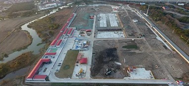 一期16万吨/天 江苏省常熟市洪洞水质净化厂桩基施工全面完成！